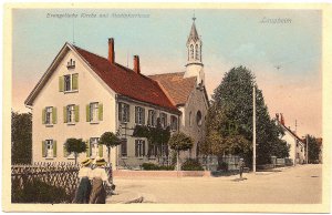 Laupheim Evangelische Kirche und Stadtpfarrhaus