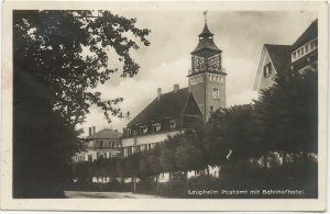 Laupheim Postamt mit Bahnhofhotel