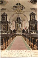 Inneres der Stadtpfarrkirche zu Laupheim